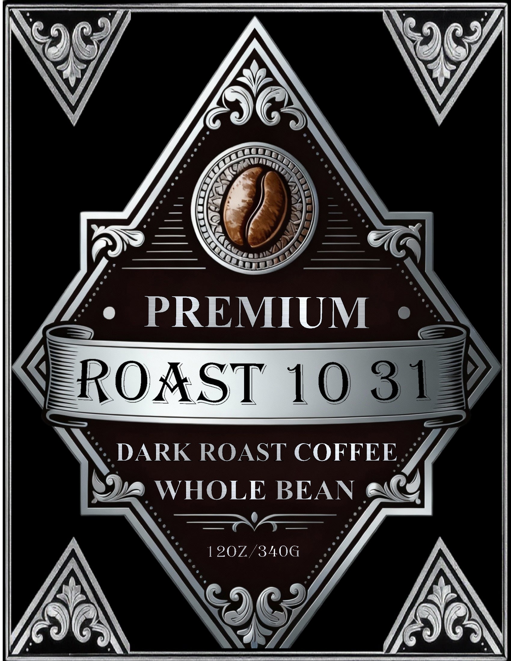 Dark Roast Premium Coffee 12oz - Whole Bean