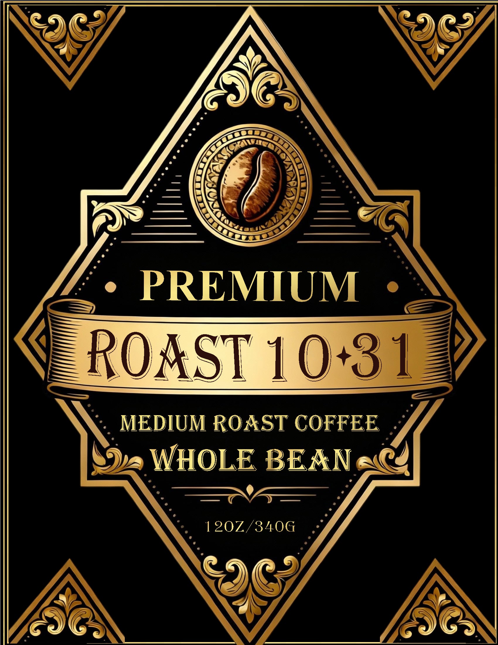 Premium Medium Roast 12oz - Whole Bean