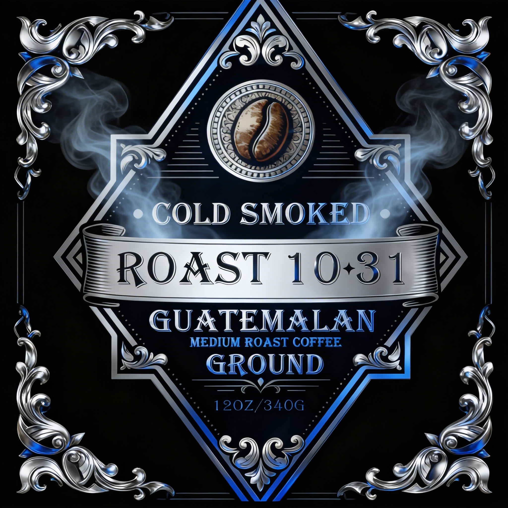 Cold Smoked Guatemalan Premium Coffee - 12oz /340g-Ground